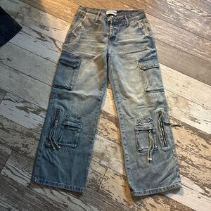 Women’s Denim Cargo Pants